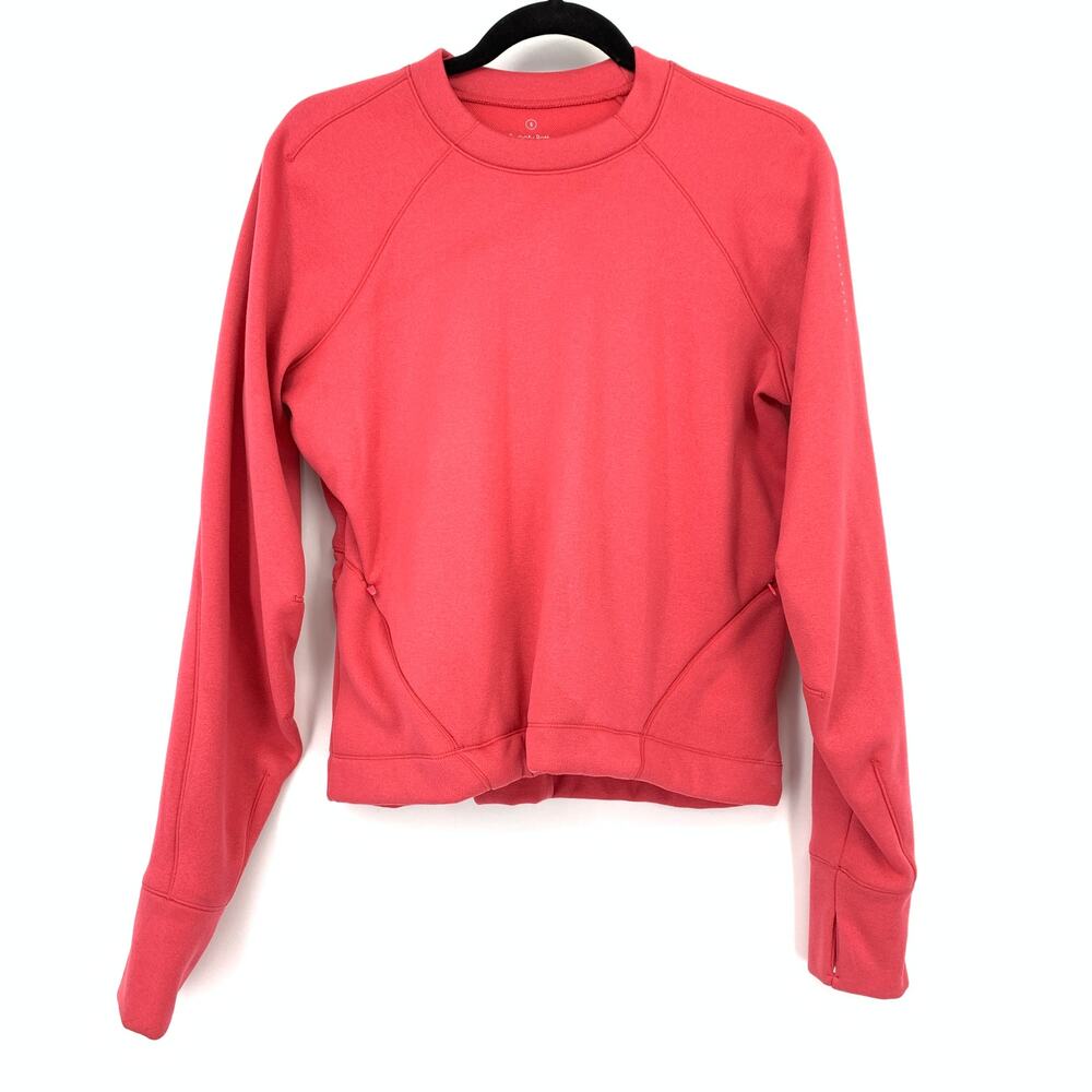 Sweaty Betty Pullover Sweatshirt Womens Size Small Cinched Back Hot Pink